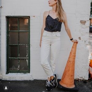 Madewell Tapered Wide Leg Jeans